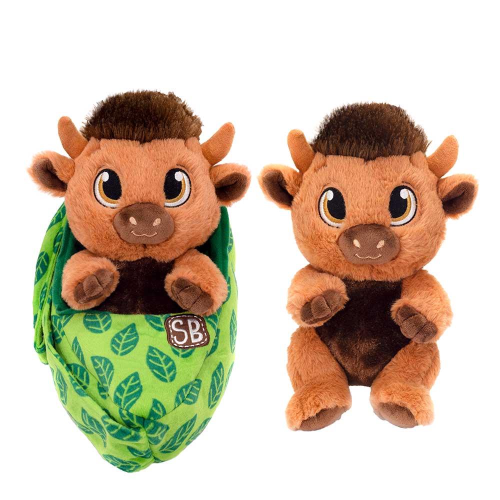 Swaddle Babies 9.5IN Cuddle Bison