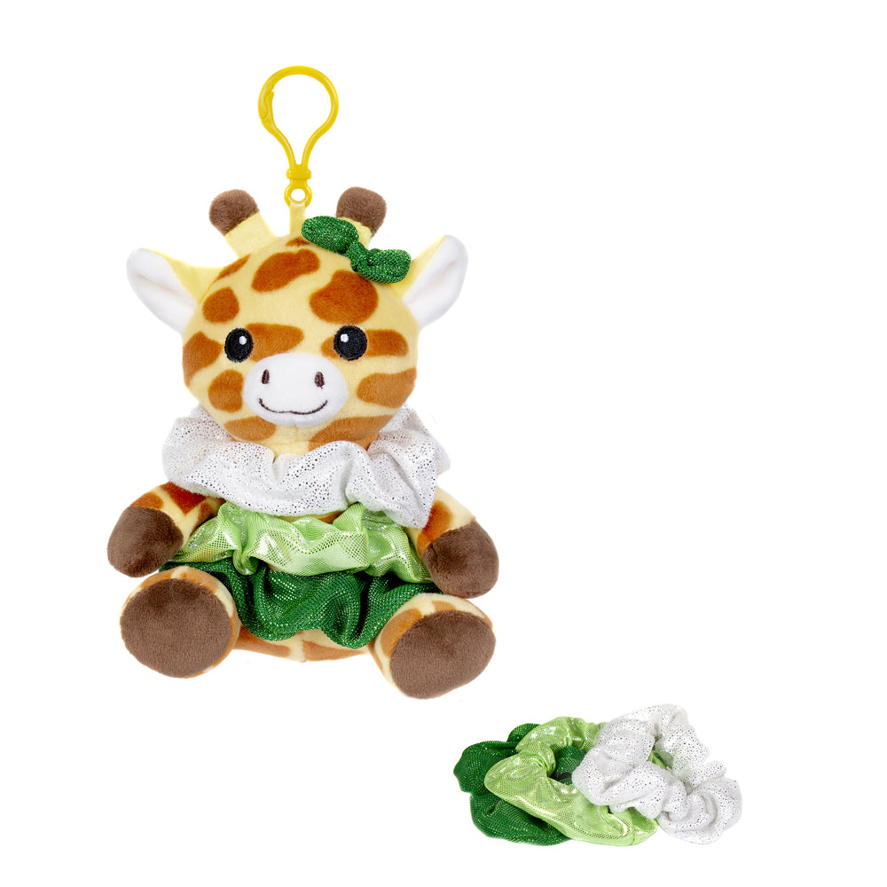 SCRUNCH BUNCH - 6IN Giraffe Keyclip