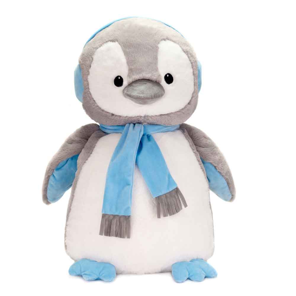 PROMO - 22IN PENGUIN WITH BLUE SCARF AND EARMUFF