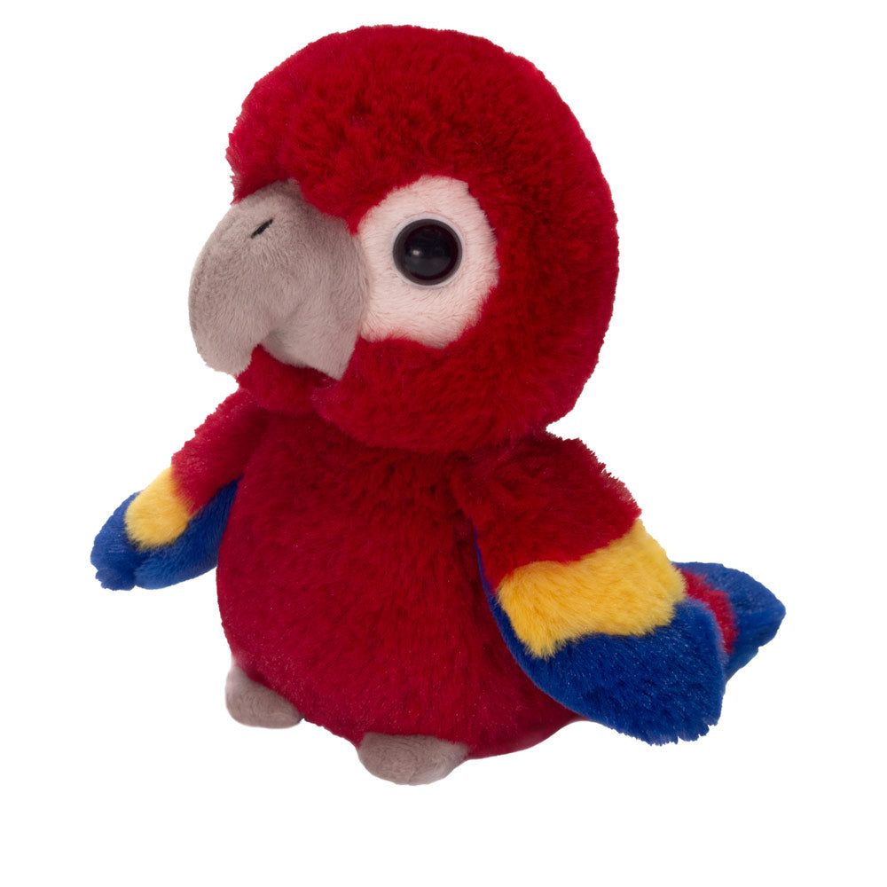 7" Pete - Floppy Bean Bag Red Parrot