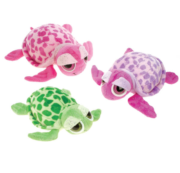 8" Glittered Big Eye Turtle