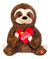21" Sloth with Heart