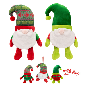 6" Xmas Gnomes with Hanging Loop