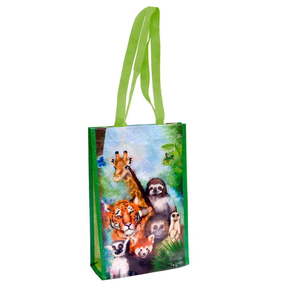 12.5IN H x 8.5IN W x 4IN D  - ZOO SCENE WATER PRINT