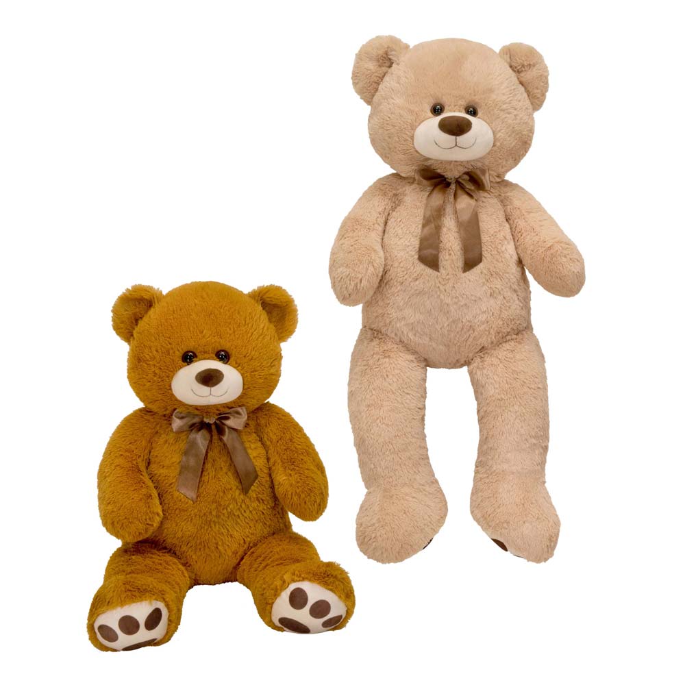 28.5IN H 2 ASST CUDDLE BEARS - TAN AND BEIGE - Fiesta Toy