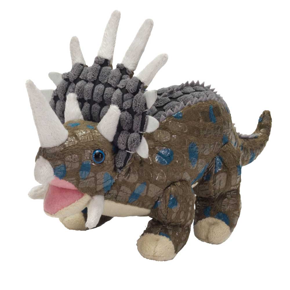 11.5IN L BROWN TRICERATOPS - Fiesta Toy