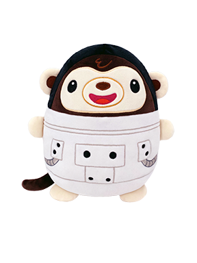 HUGGY HUGGABLES - 12IN SPACE MONKEY