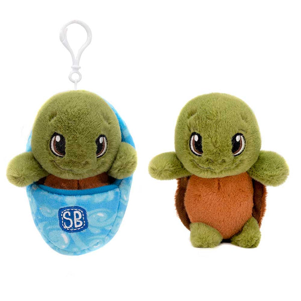SWADDLE BABIES KC 4.5IN TURTLE KEYCLIP Fiesta Toy