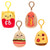 CB KEY CLIPS - 4IN 4ASST. FOODIES 1