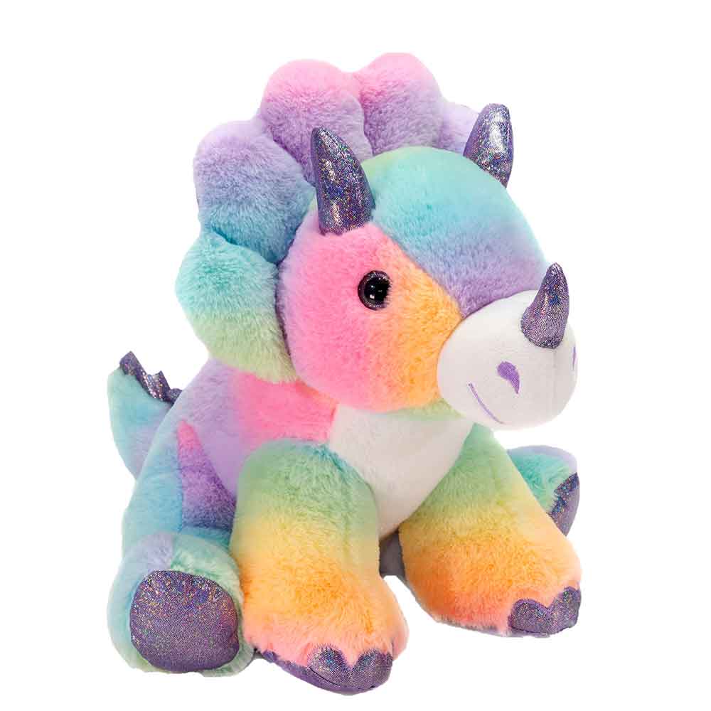 RAINBOW SHERBET - 14IN TRICERATOPS - Fiesta Toy