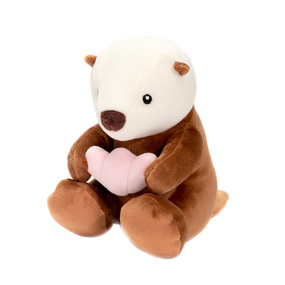 POCKET HUGGABLES - 6IN SEA OTTER HOLDING SHELL