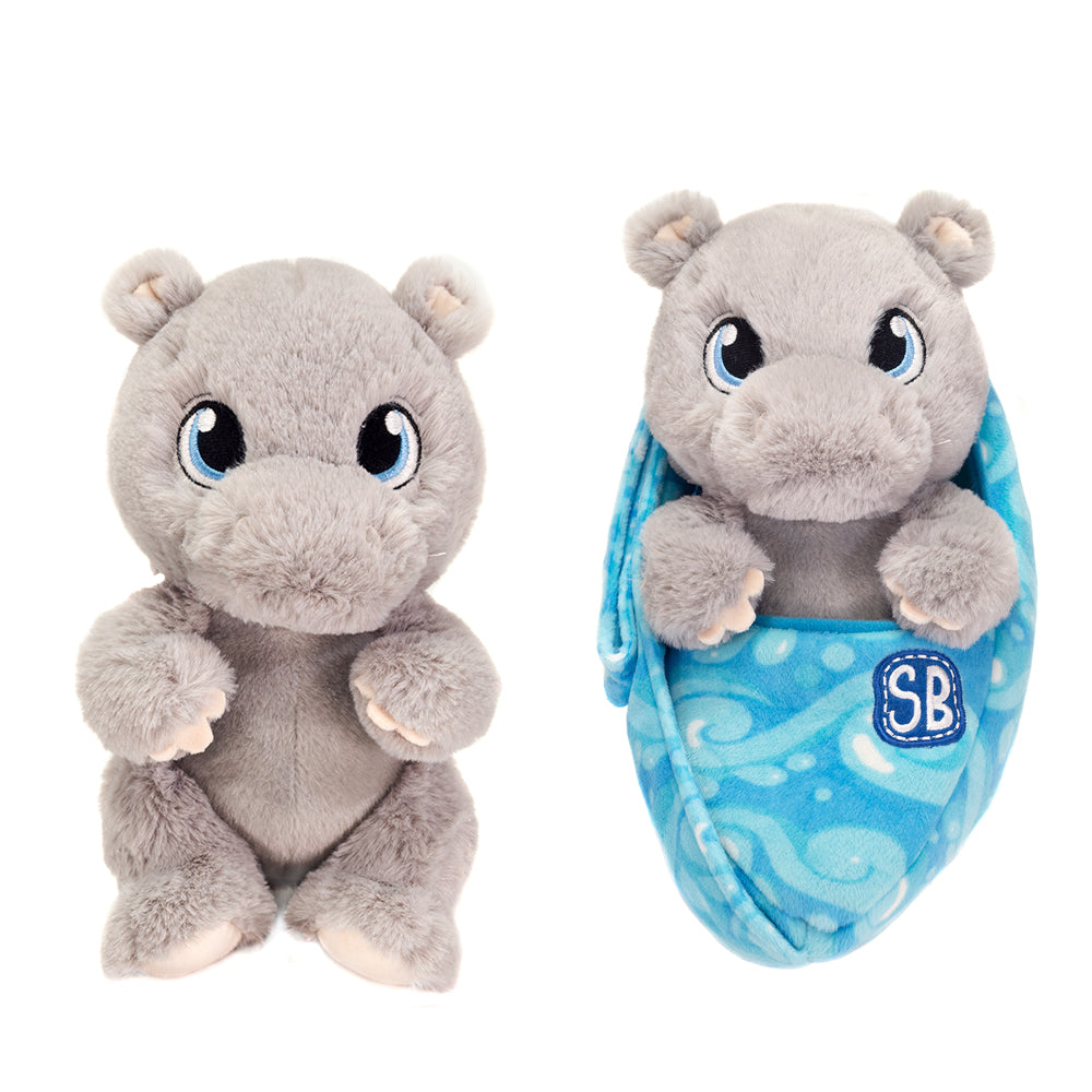 summer infant slumber buddies dozing hippo Swaddle Babies 9.5IN Cuddle Hippo
