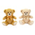 8IN 2 ASST. SITTING BEARS - TAN AND BEIGE
