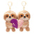 BESTIES - 5IN H SLOTHS WITH MAGNET HEART