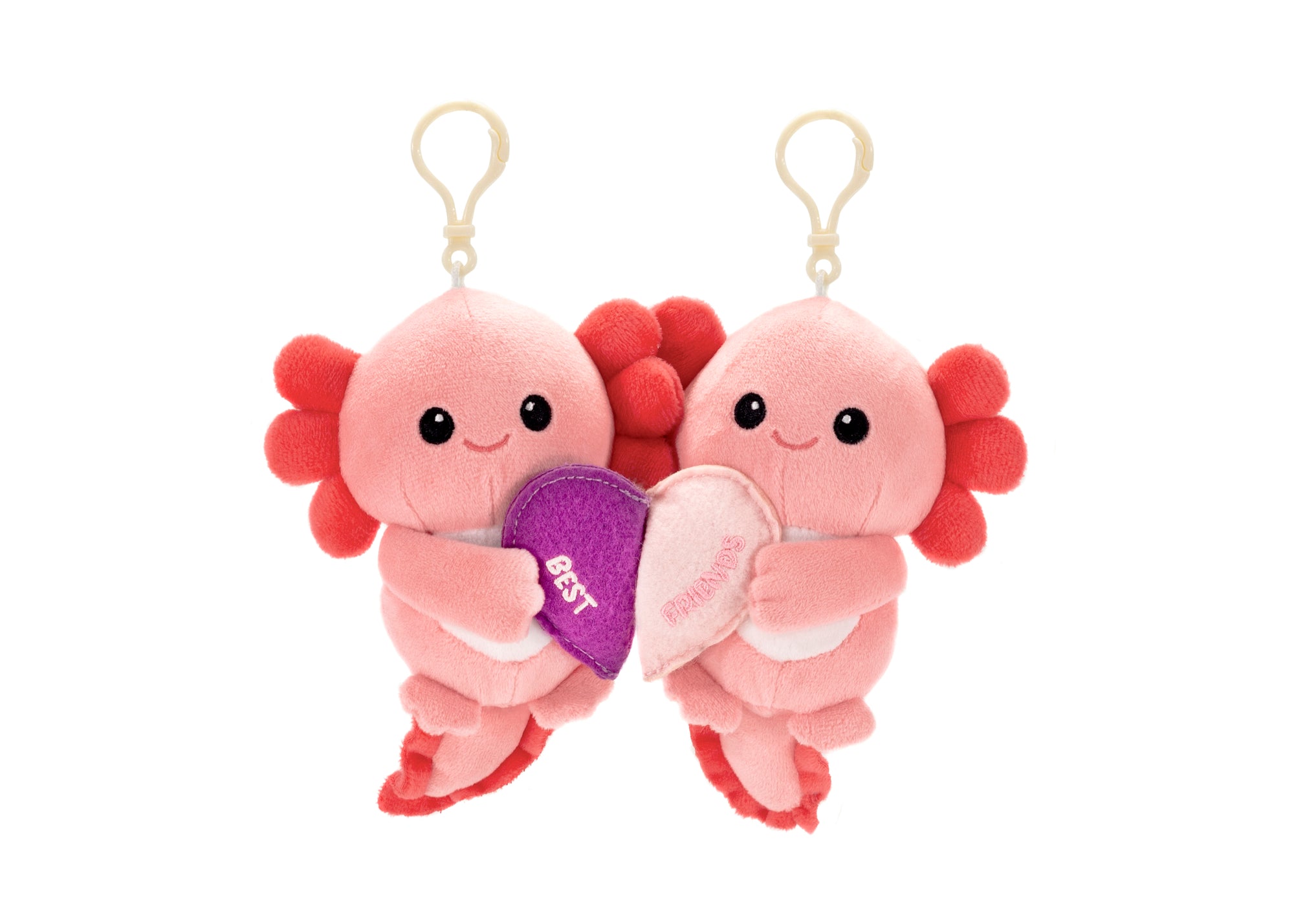 Besties â€“ Axolotls with Magnet Heart 5.5IN