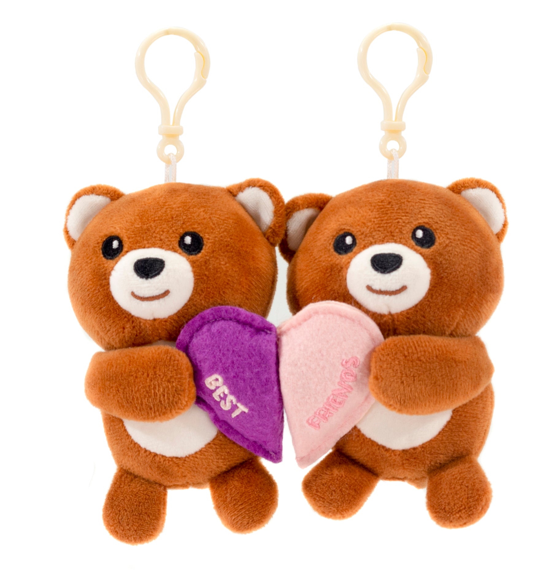 Besties Brown Bears with Magnet Heart 5.5IN - Fiesta Toy