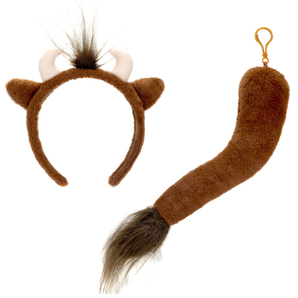 BISON HEADBAND AND TAIL
