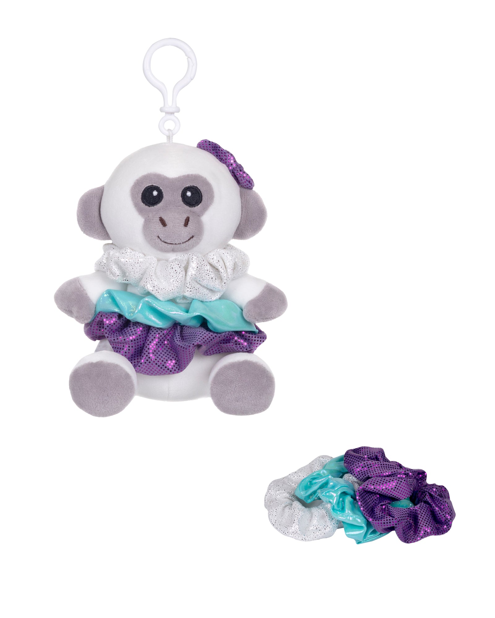 SCRUNCH BUNCH - 6IN Monkey Keyclip