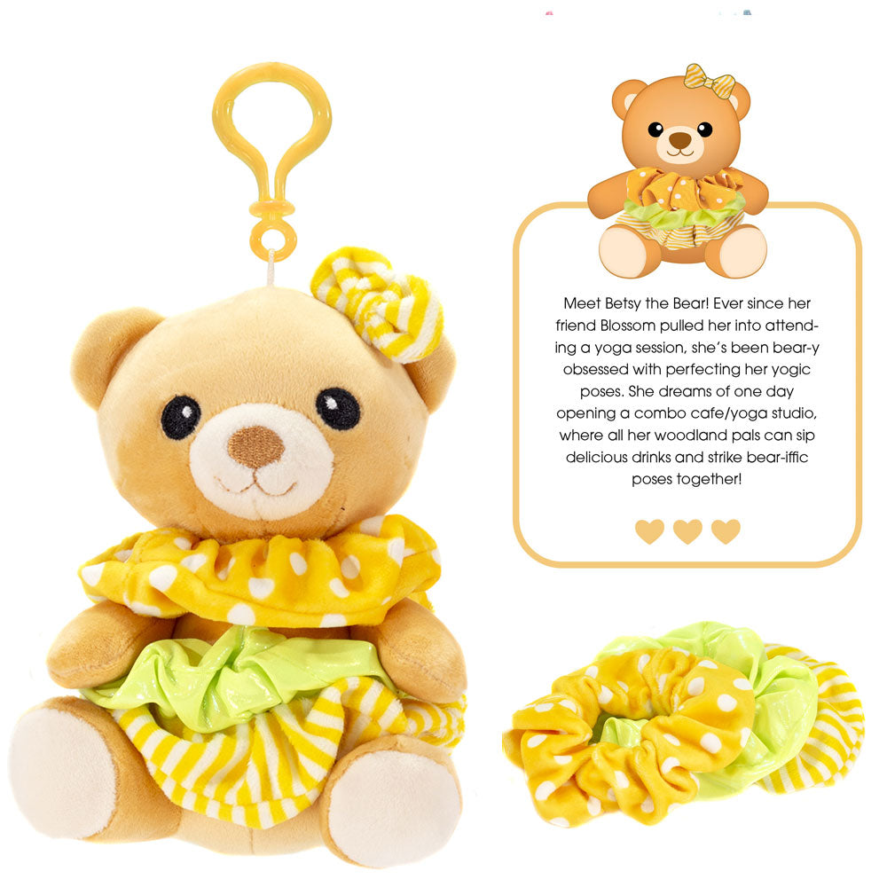 SCRUNCH BUNCH - 6IN Bear Keyclip