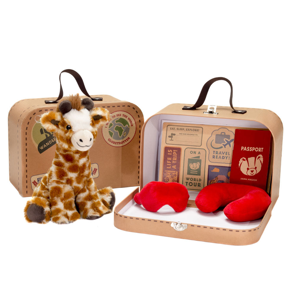 SUITCASE ANIMAL - 9.5IN W X 3.5IN L X 6.5IN H WITH GIRAFFE (A09026)