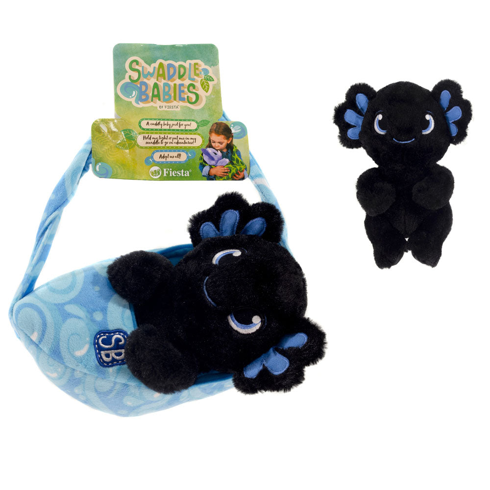 Swaddle Babies 9.5IN Cuddle Black Axolotl