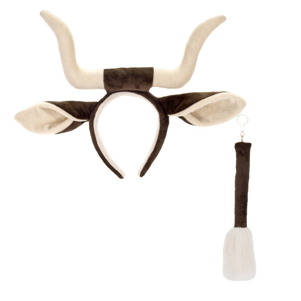 Longhorn Ears Headband and Tail