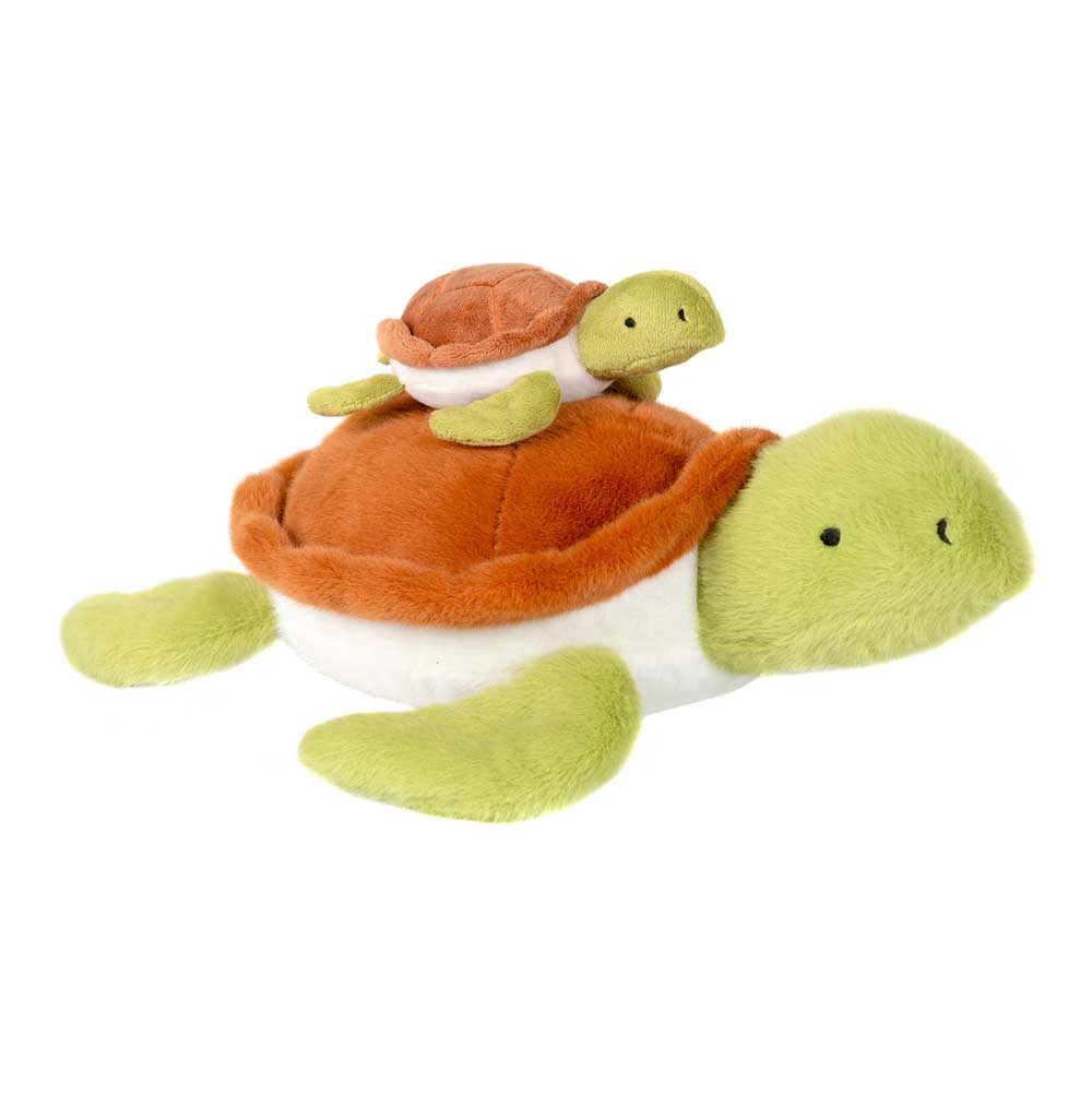 Recycled Mom and Baby Turtle - 15"
