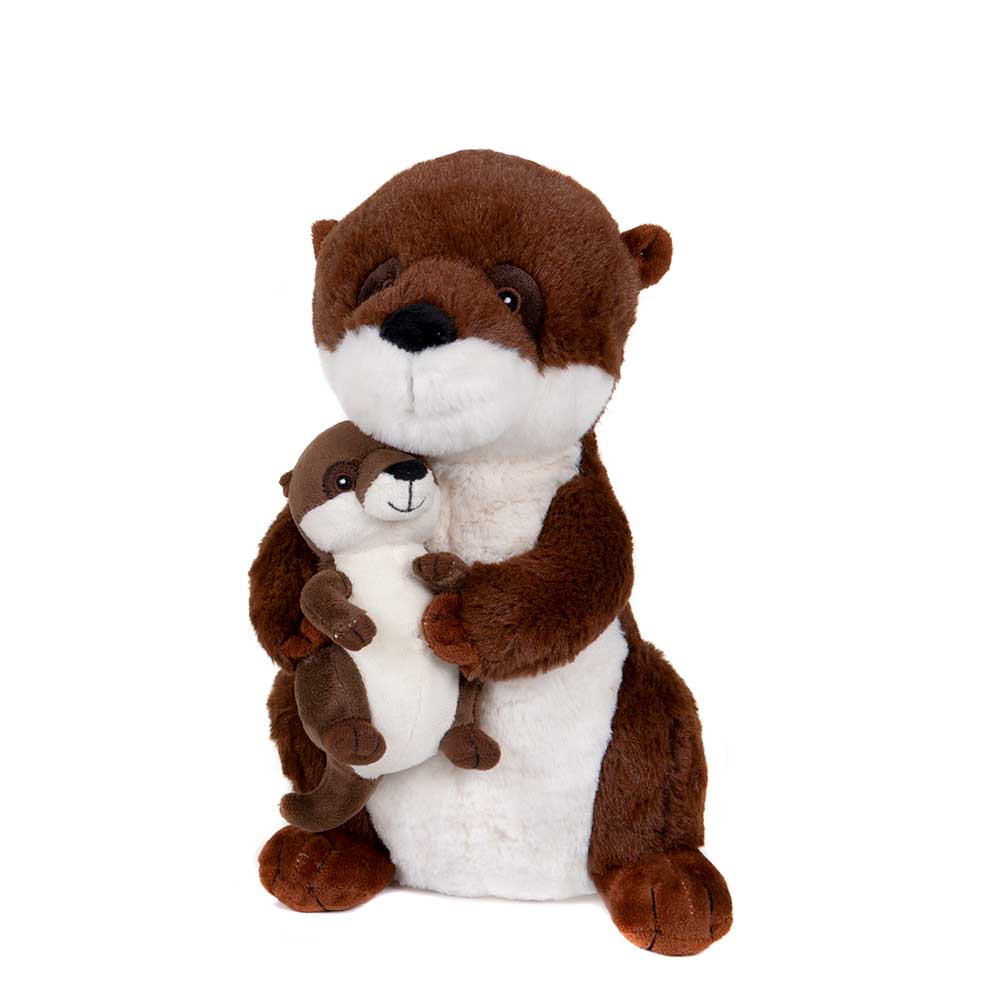 Mom and Baby River Otter