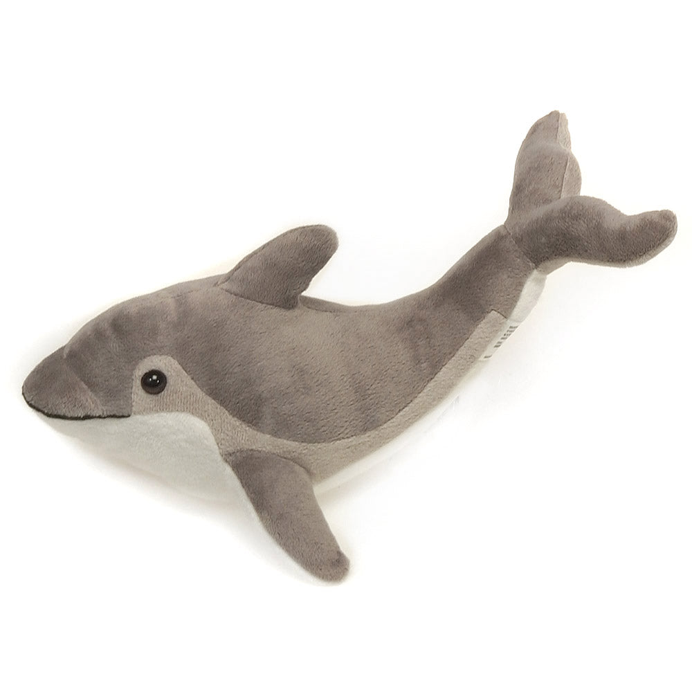 12IN GRAY DOLPHIN WITH PICTURE HT