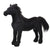 20IN L STANDING FRIESIAN HORSE
