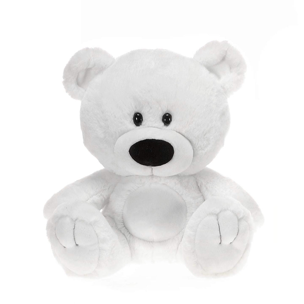 SIGNATURE BEAR - 9.5IN WHITE SITTING BEAR