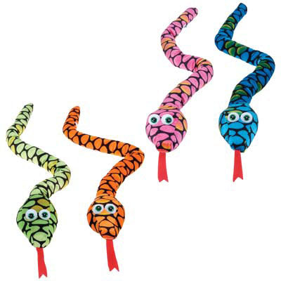 17IN 3 ASST. SNAKES IN SCALE PRINT