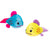 FISHES - 8IN 2 ASSORTED - BLUE AND YELLOW