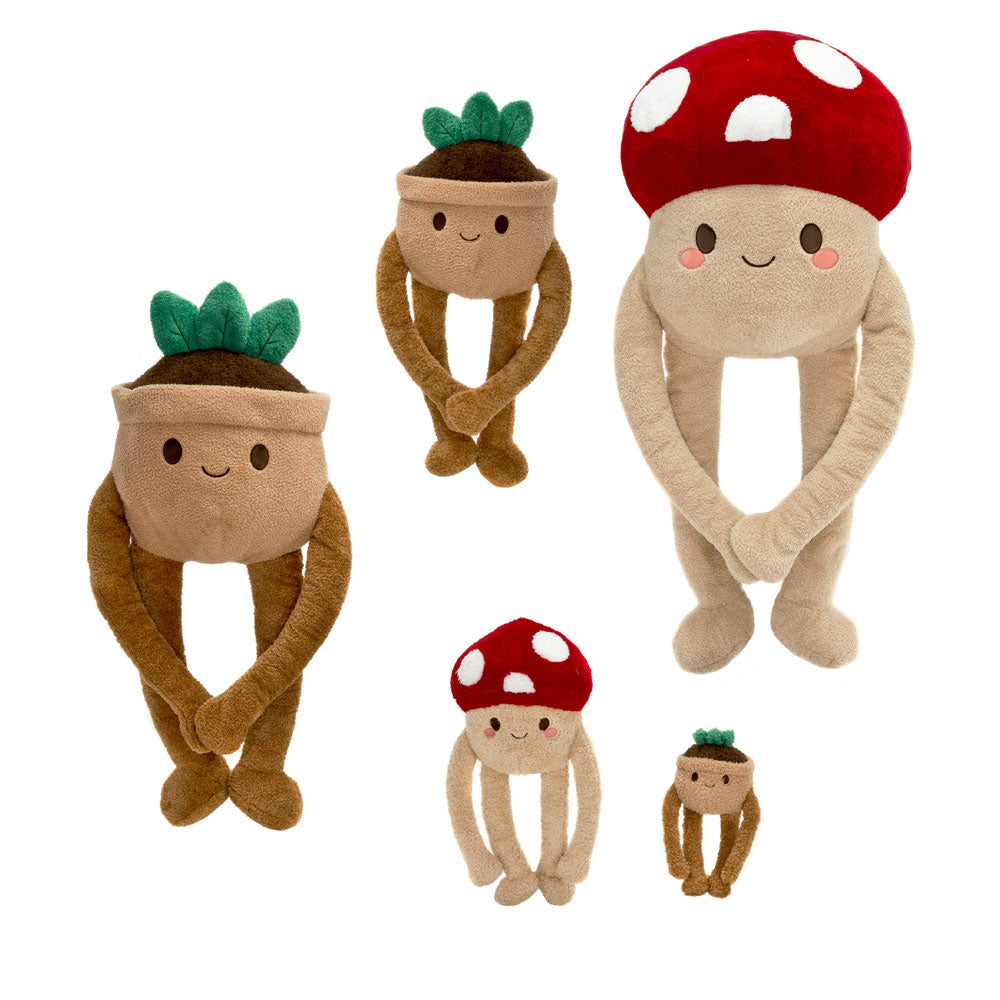 plush succulent NOODLEZ - 23IN MUSHROOM OR SUCCULENT
