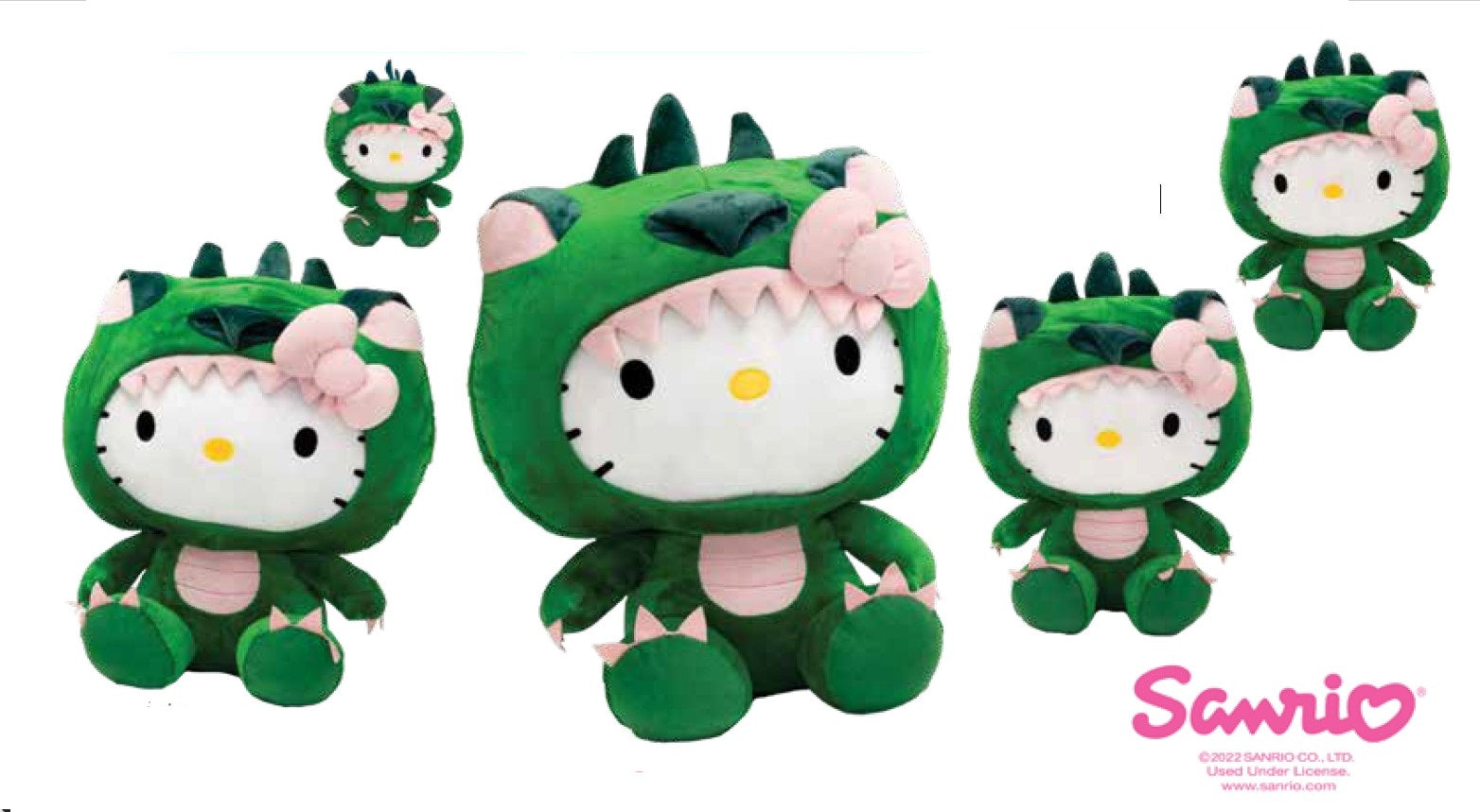 HELLO KITTY - 11.5IN GREEN DRAGON - Fiesta Toy