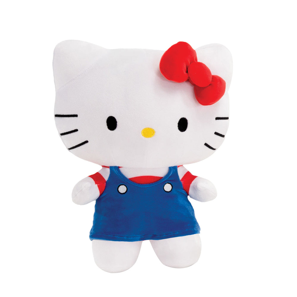 HELLO KITTY PLUSH - 12IN OVERALL OUTFIT