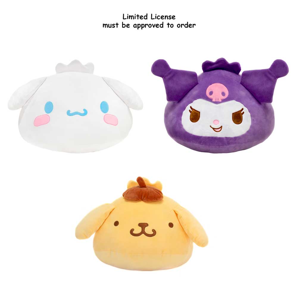 SANRIO DUMPLINGS 21 IN W KUROMI, POMPOMPURIN, CINNAMOROLL(sold separately)