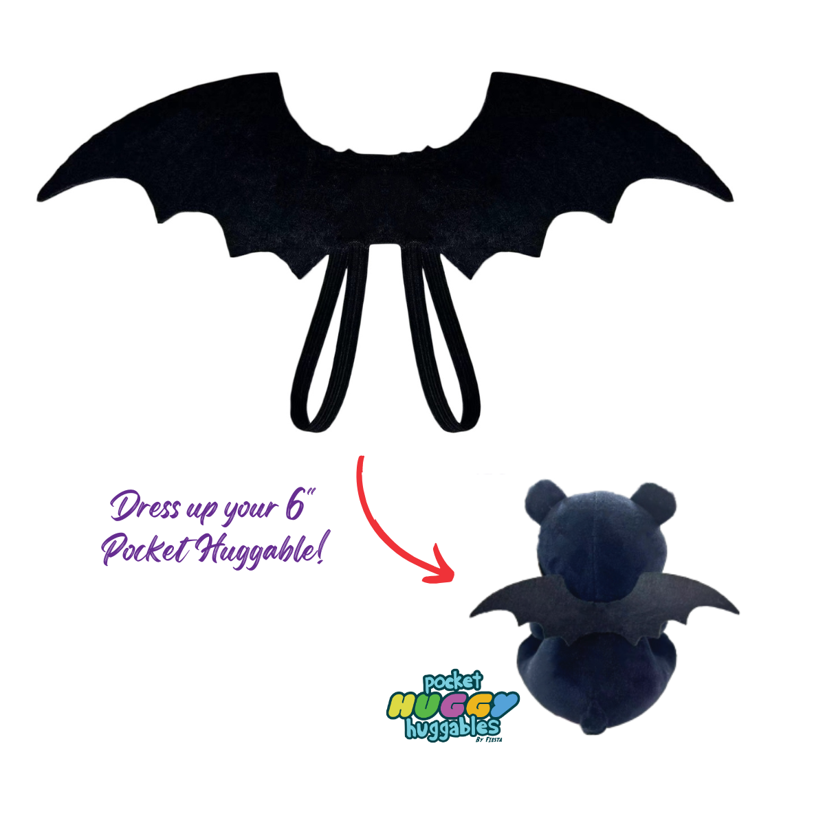Black Bat Wings Accessory