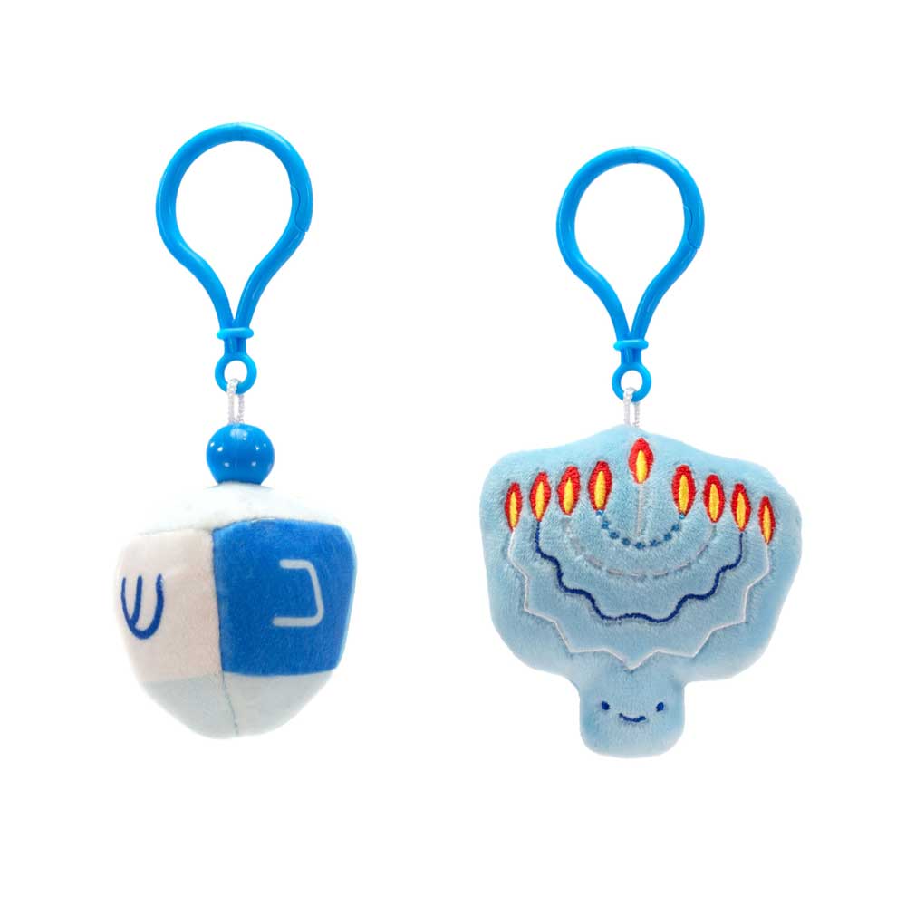 KEY CLIP - 2.5IN/3.5IN DREIDEL AND MENORAH