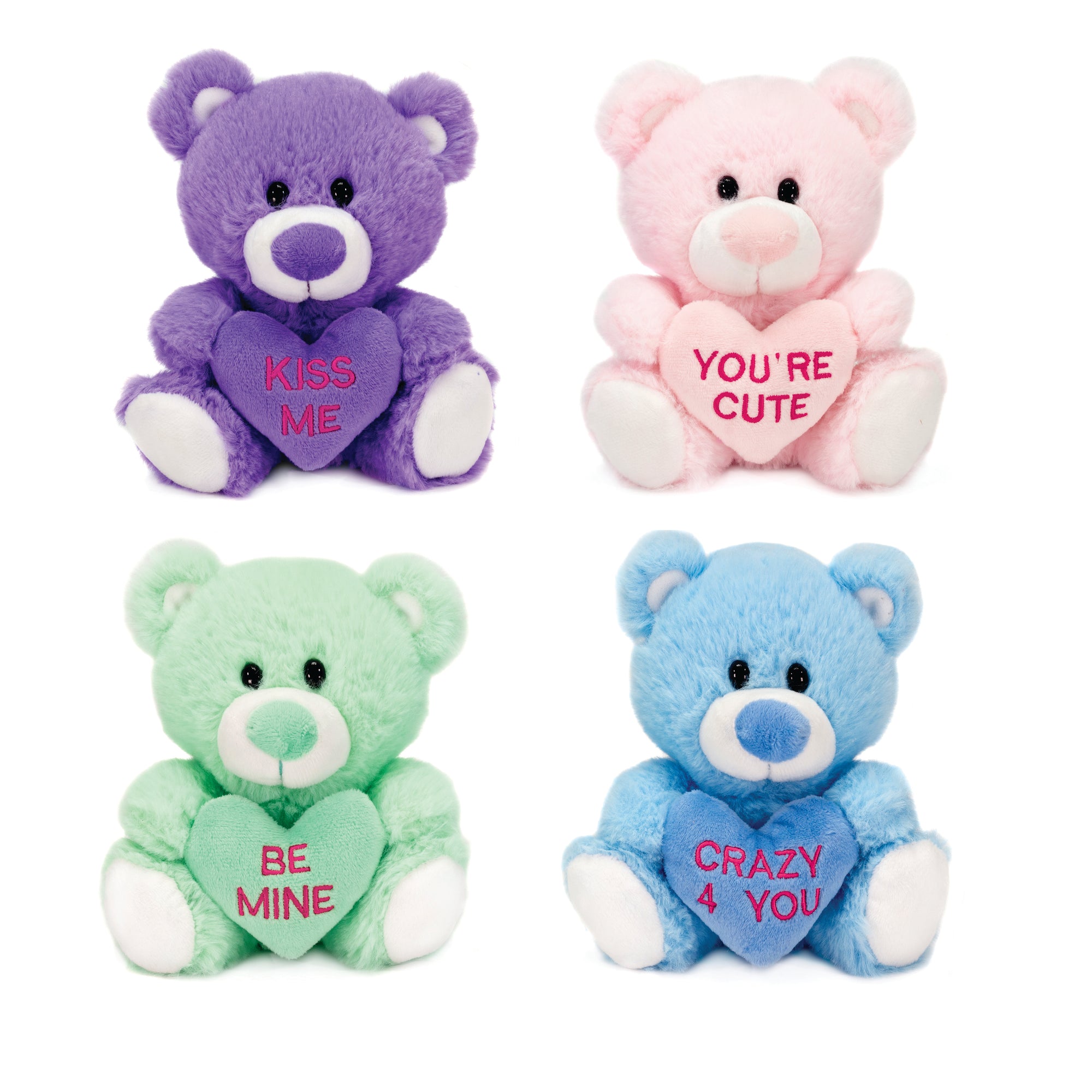 Conversation Heart Bears 5.5" (Sold Separately)