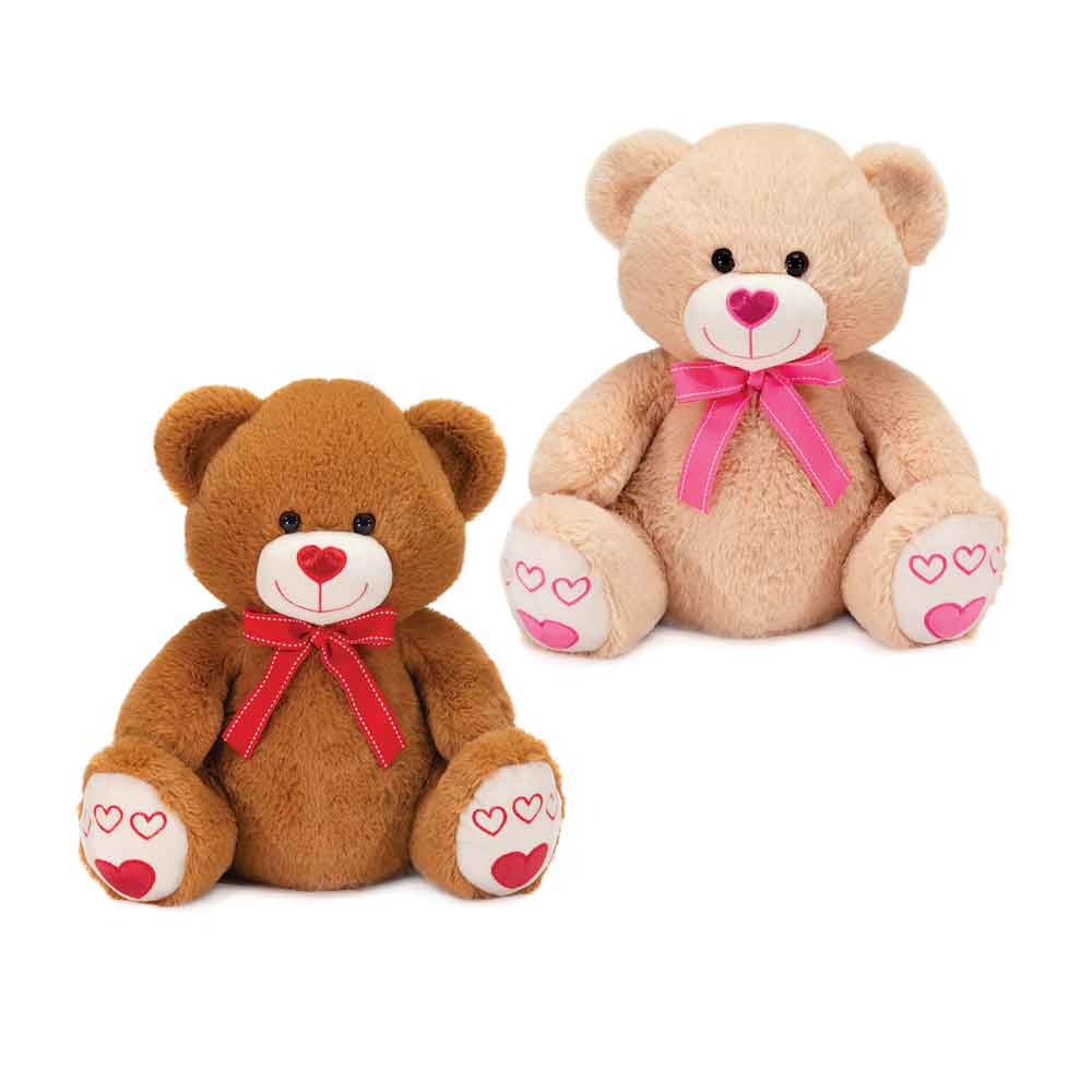 14.5IN 2 ASST. BEARS WITH RIBBON