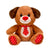 9.5IN SITTING DOG WITH HEART TIE AND HEART SOLE