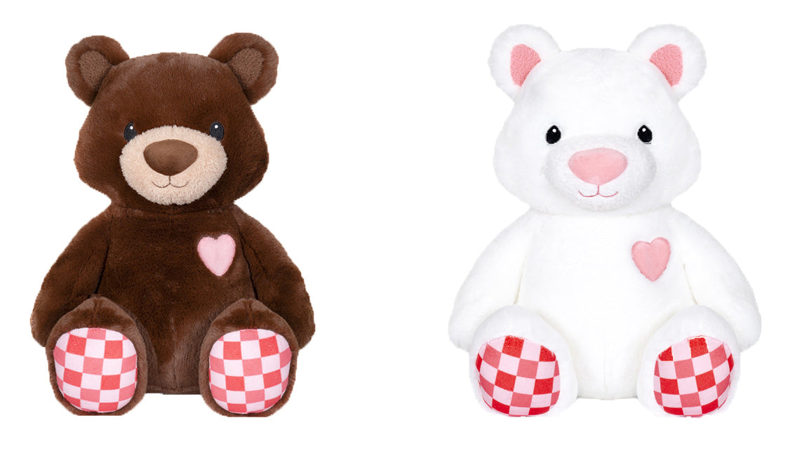 Sitting Bears w/Heart Patch 15.5" (Sold separately)