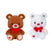 Valentine’s Sitting Bears w/Bow - 9.5"