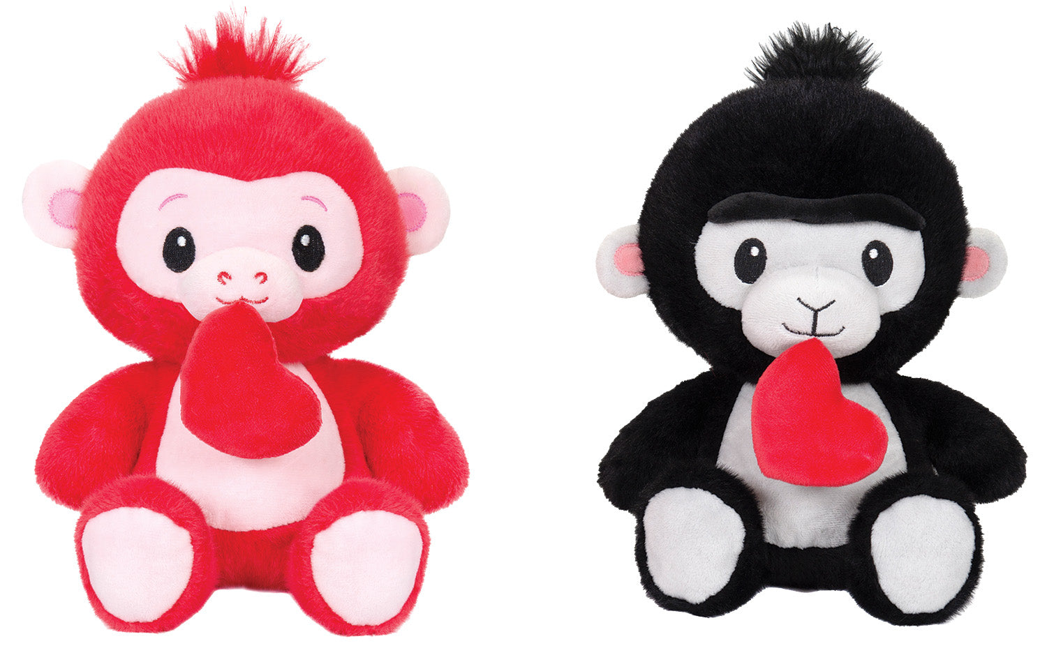 Sitting Gorilla & Monkey w/Heart 6.5” - (Sold separately)