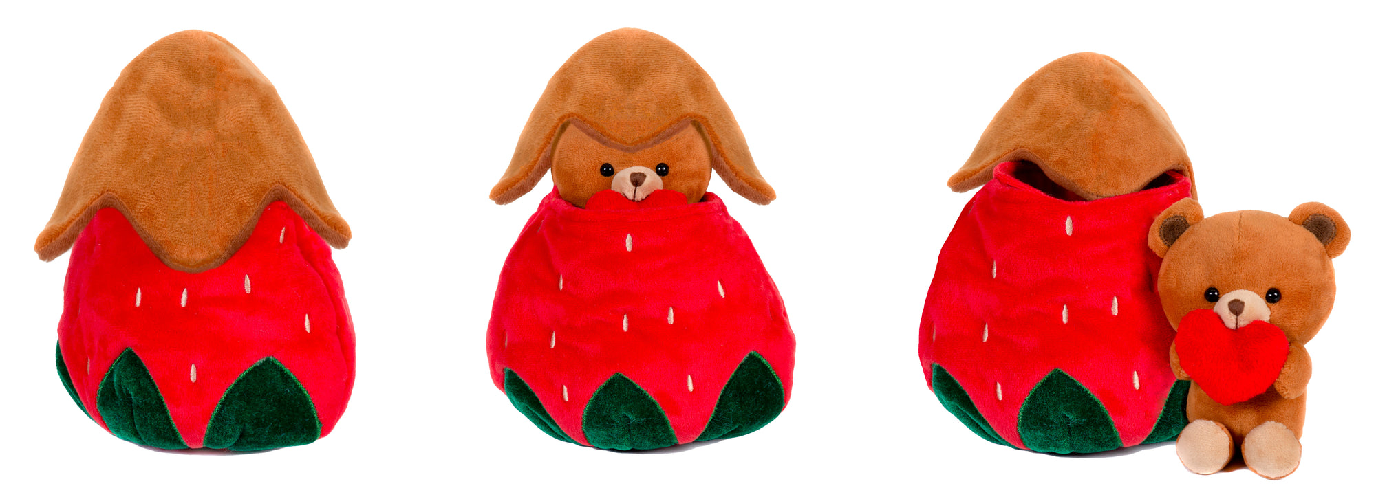 8" Chocolate Covered Strawberry with 6" Bear