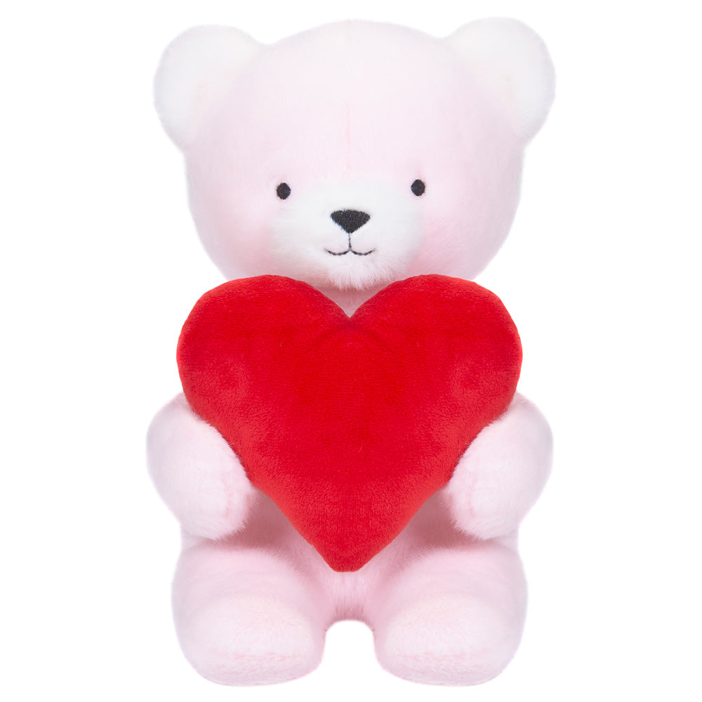 Minky - 13" Pink Bear Holding Heart