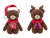 Minky - 13" Holly & Jolly