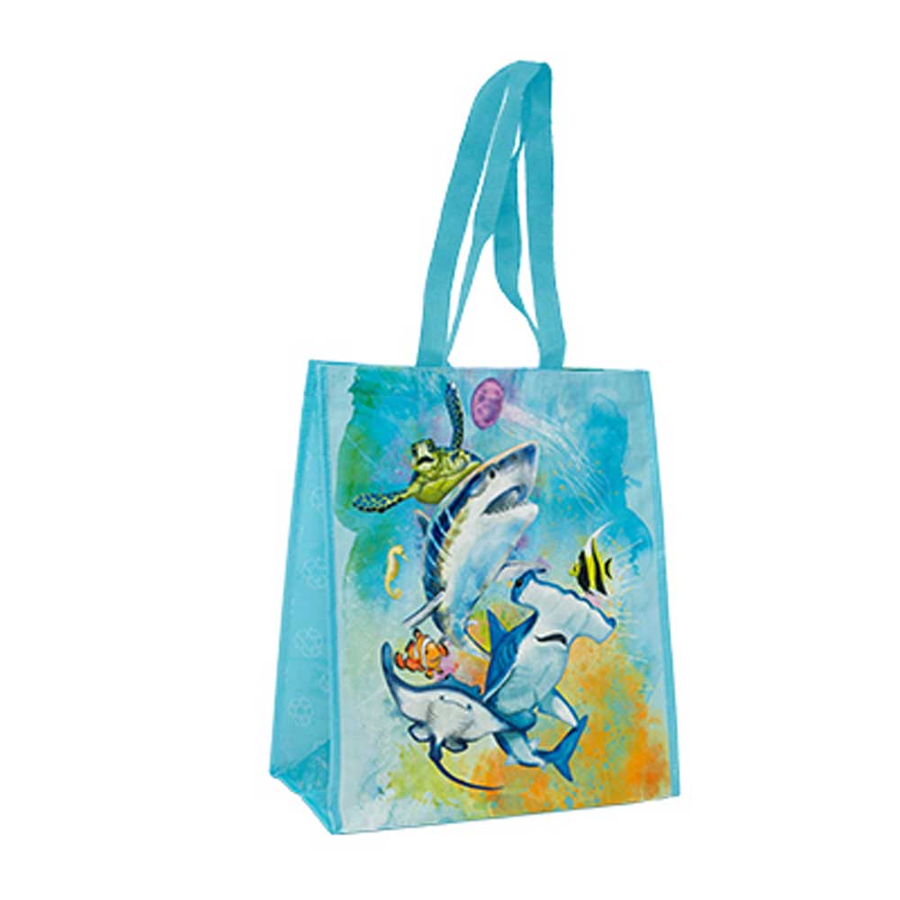 Aquarium Watercolor Tote Bag