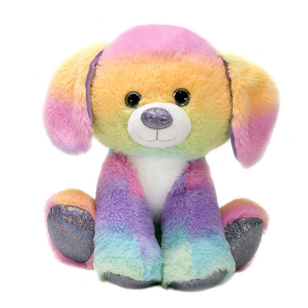 rainbow stuffed dog